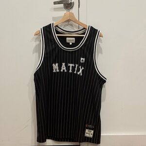 Matix Black Pinstripe Tank Top